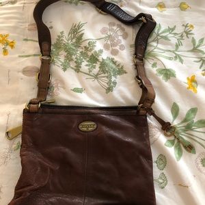 Vibrant Dark Ochre Fossil Cross Body Bag